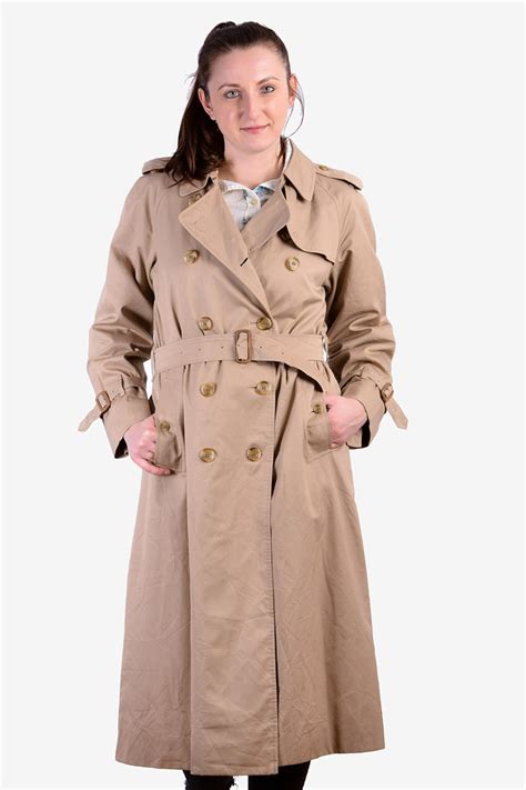 women's vintage burberry trench coat|old burberry trench coat.